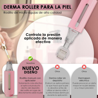 Derma Roller with Reservoir and Hyaluronic Acid
