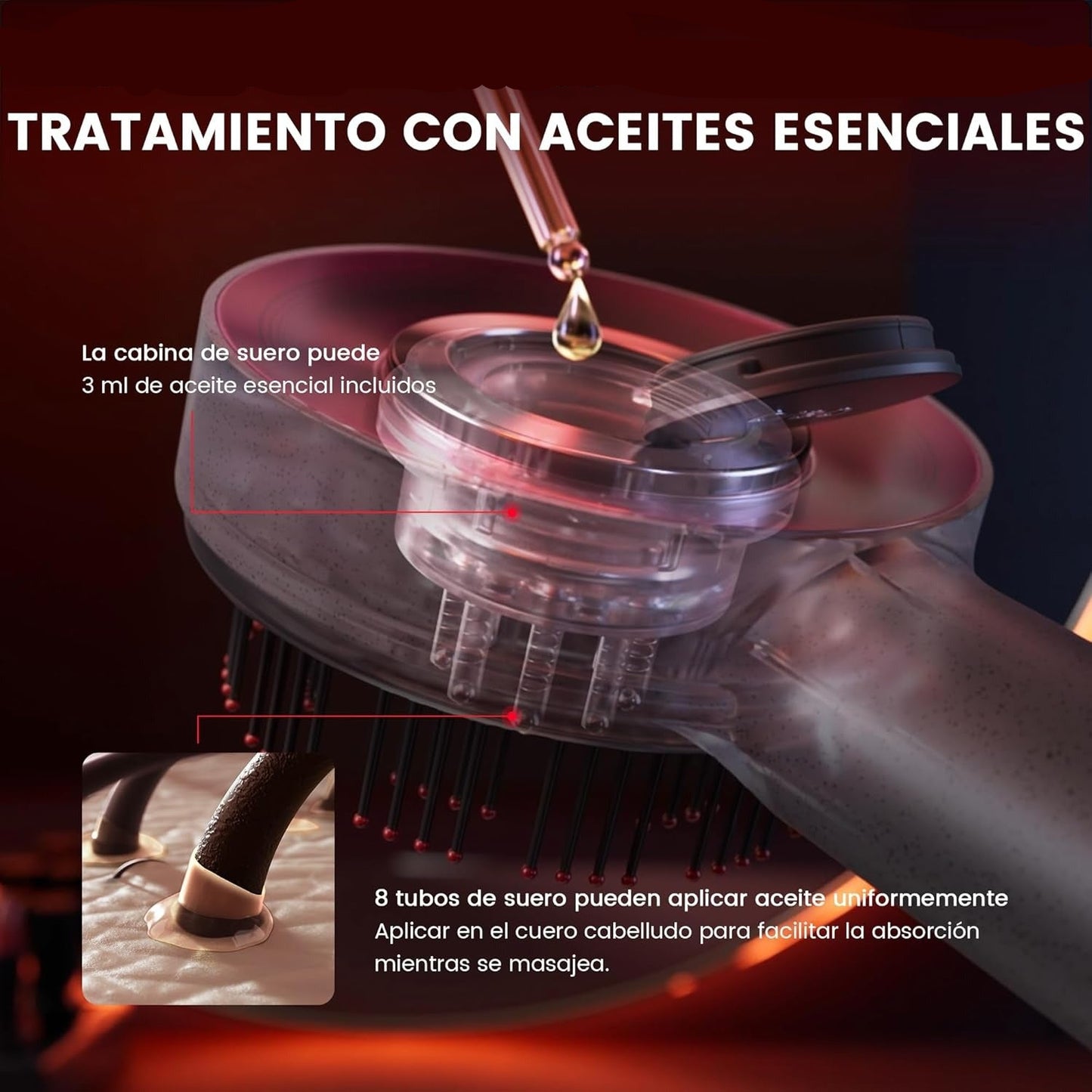 Blassier™ Breo Scalp3 - Cepillo profesional para masaje de cabello con calor