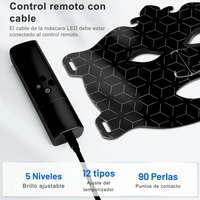 Máscara de Luz LED Facial