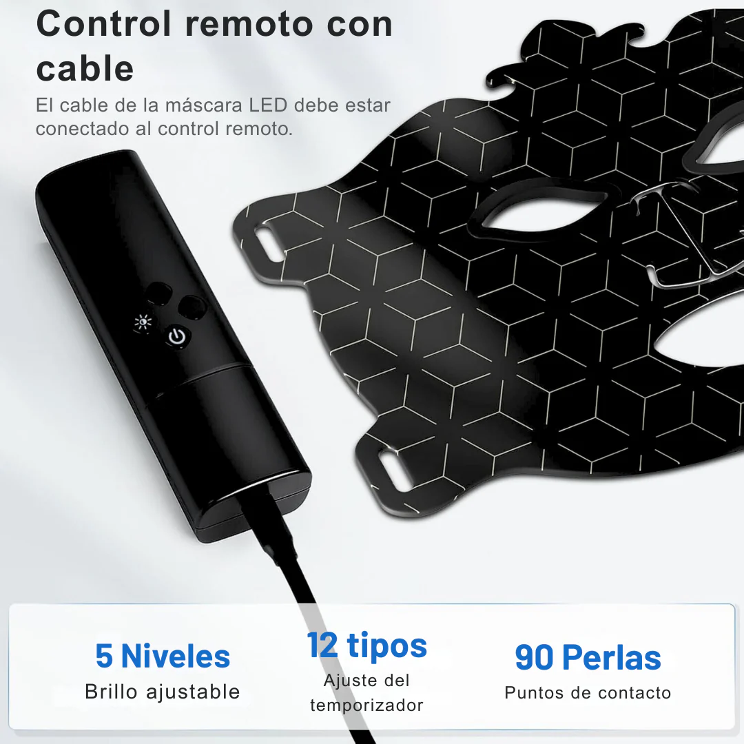 Máscara de Luz LED Facial